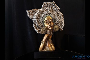 art-dekoracyjny-rzezba-figurka-ciemno-zlota-afrykanka-turban-panterka-argento-01
